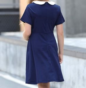 Navy Peter Pan White Collar Dress Size 11-12Y Girls NWT